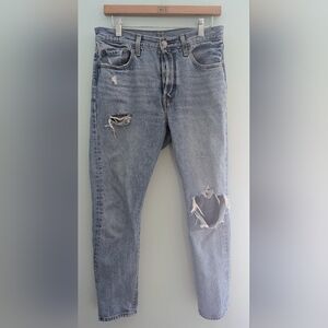 Levi's Light Blue Distressed Men Jeans